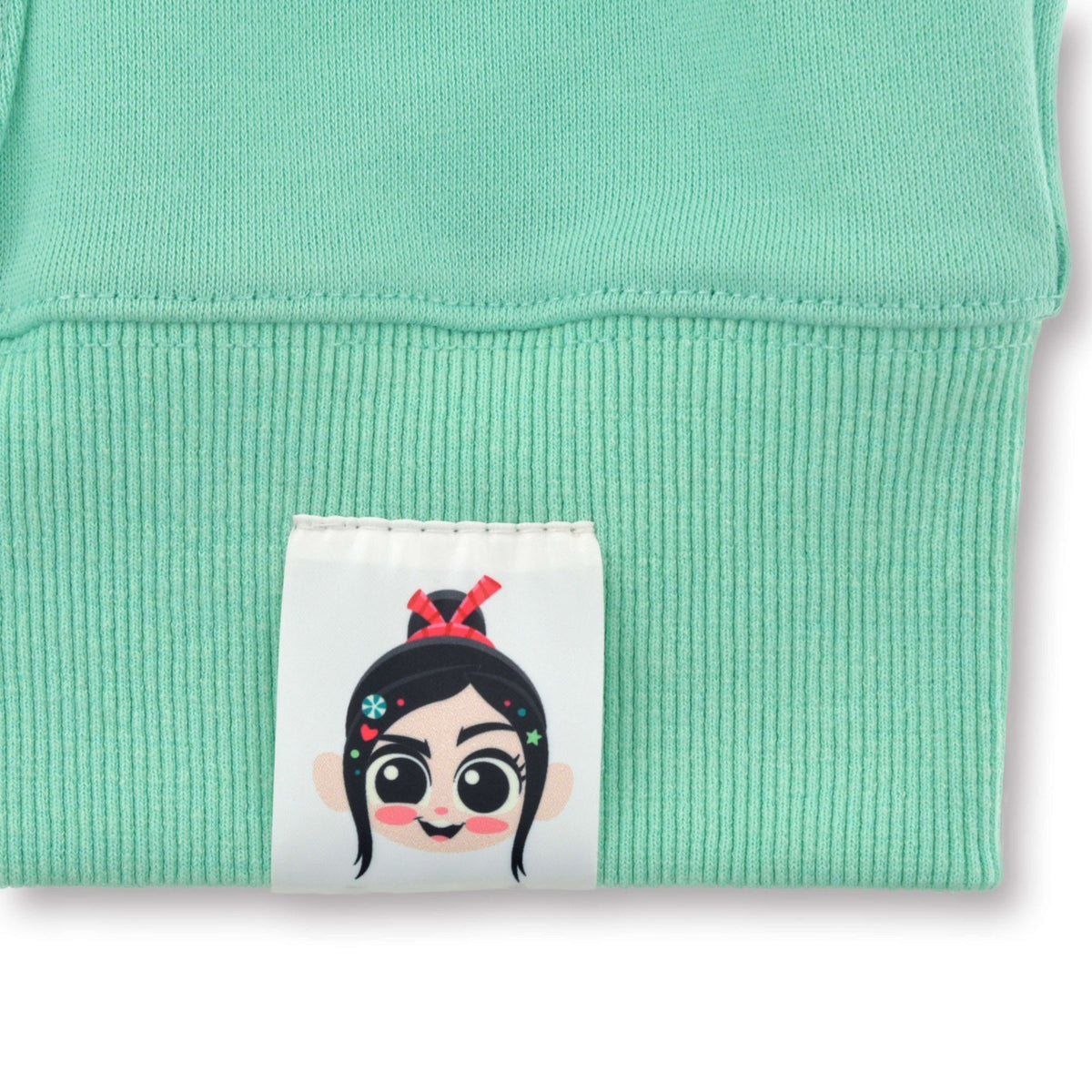 Japan Tokyo Disney Store Vanellope Long-Sleeve Hoodie with Pin Badge SUGAR RUSH