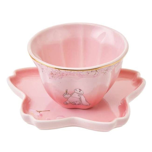 '+Japan Tokyo Disney Store Baymax Cup Saucer Set SAKURA Pink 2025