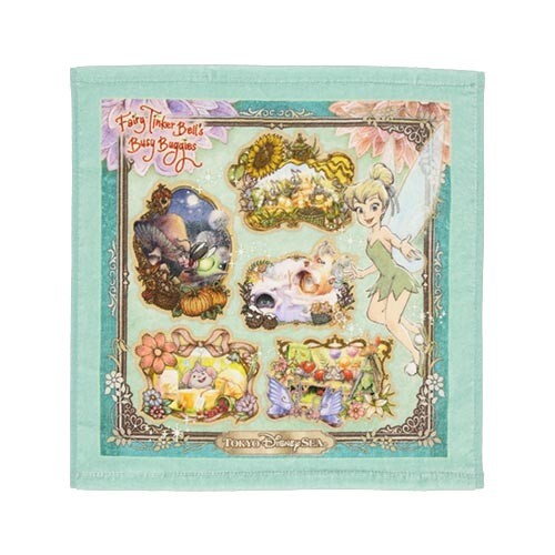 Japan Tokyo Disney Resort Wash Towel Tinker Bell Fantasy Springs