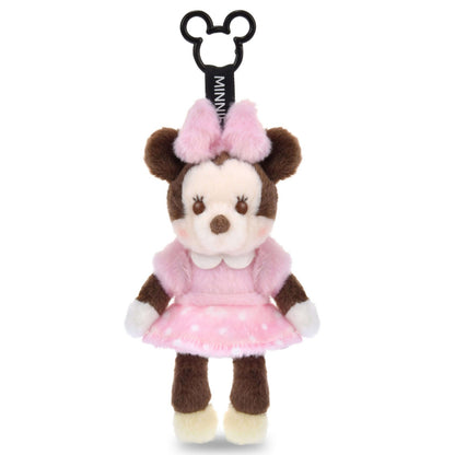 Japan Tokyo Disney Store Minnie Mouse Plush Toy Keychain PALNUI