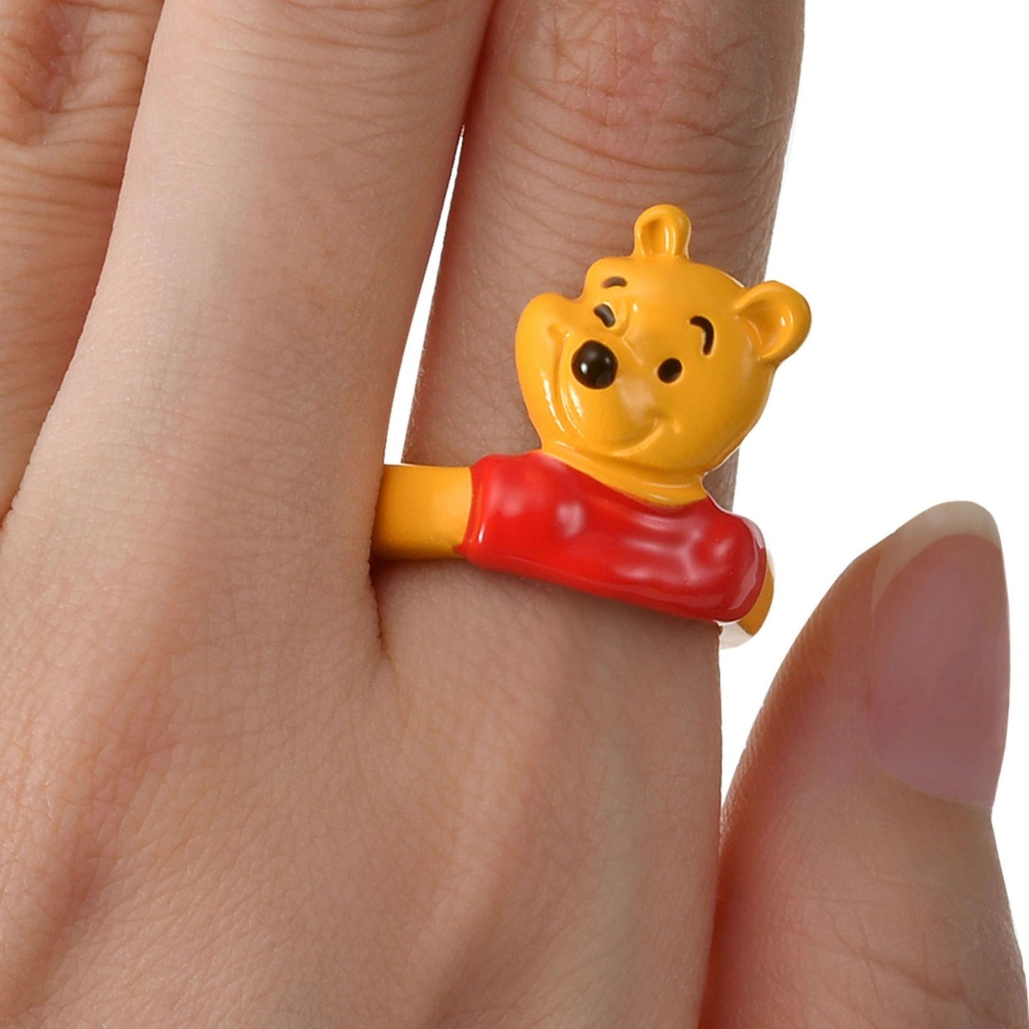 Japan Tokyo Disney Store Winnie the Pooh Fork Ring Size 11 Character Motif