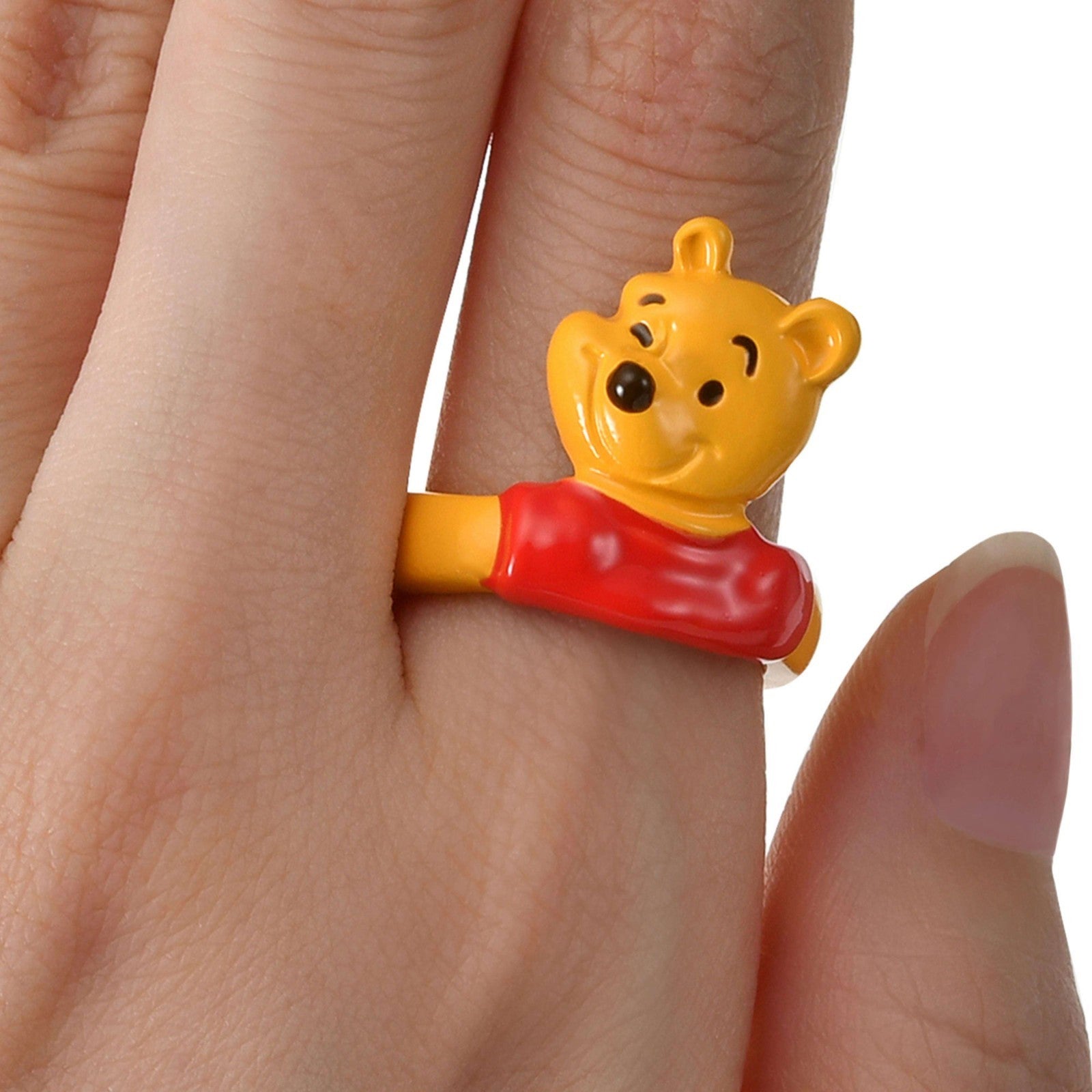 Japan Tokyo Disney Store Winnie the Pooh Fork Ring Size 11 Character Motif