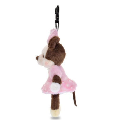 Japan Tokyo Disney Store Minnie Mouse Plush Toy Keychain PALNUI