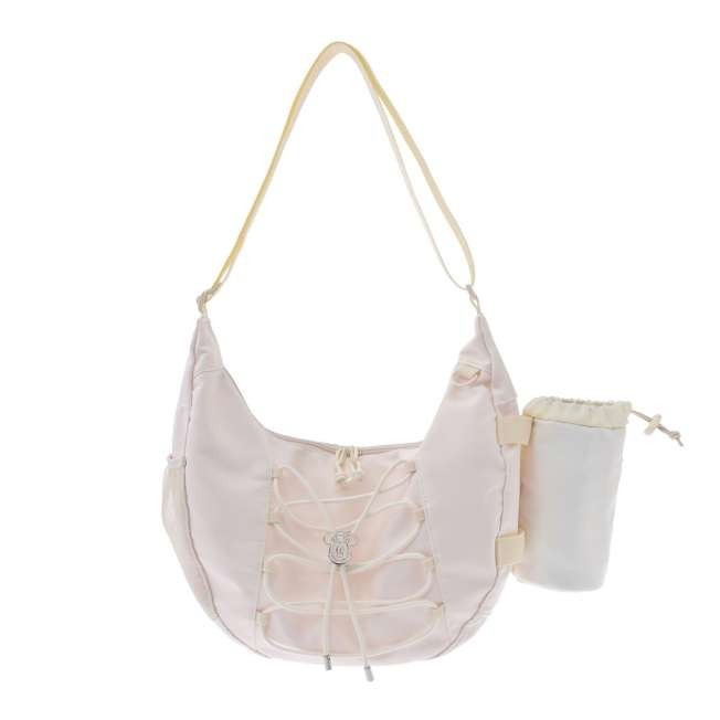 Japan Tokyo Disney Store Minnie Mouse Shoulder Bag with Bottle Cover Face Casual