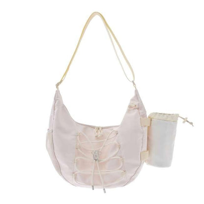 Japan Tokyo Disney Store Minnie Mouse Shoulder Bag with Bottle Cover Face Casual