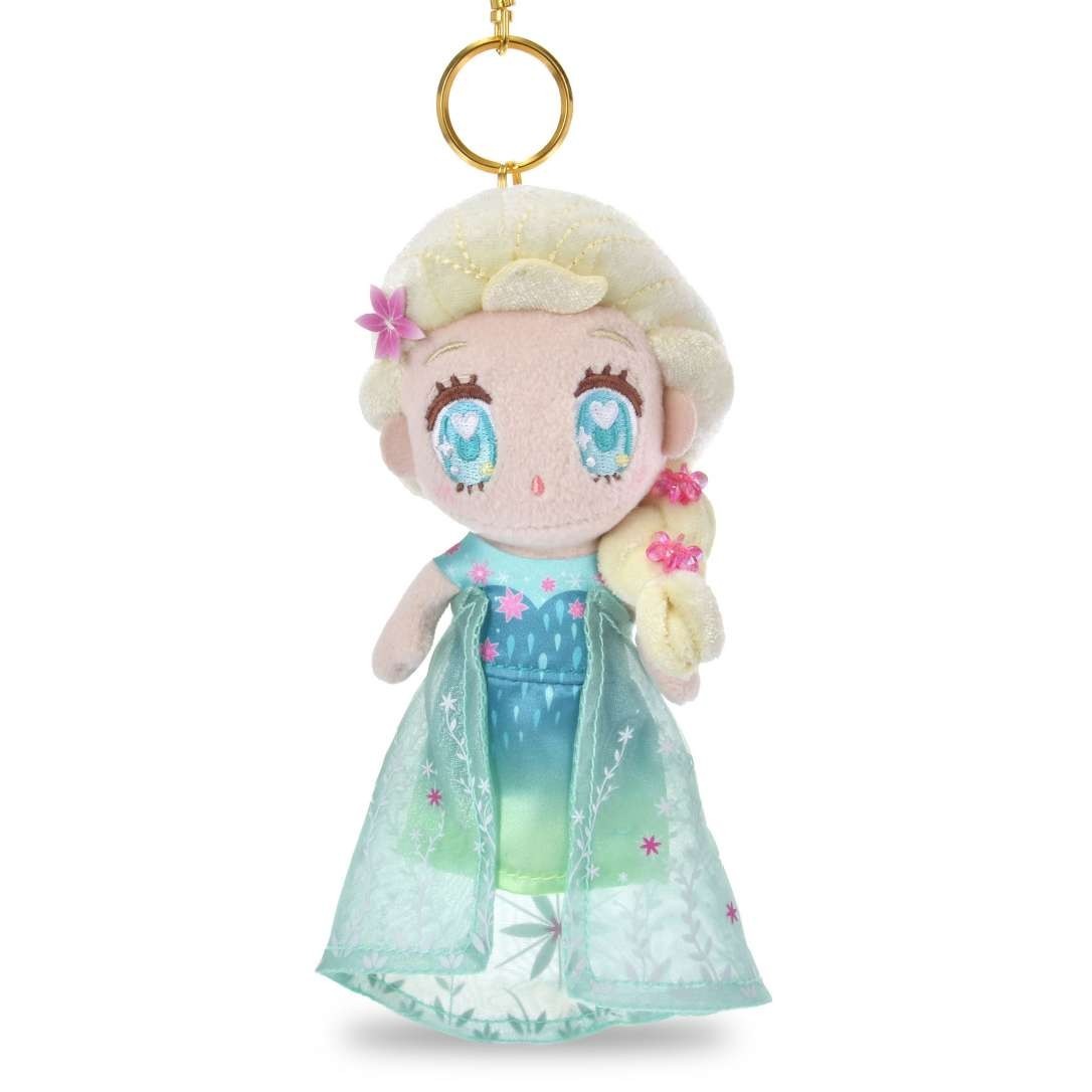 Japan Tokyo Disney Store Elsa Plush Toy Keychain TINY FROZEN FEVER