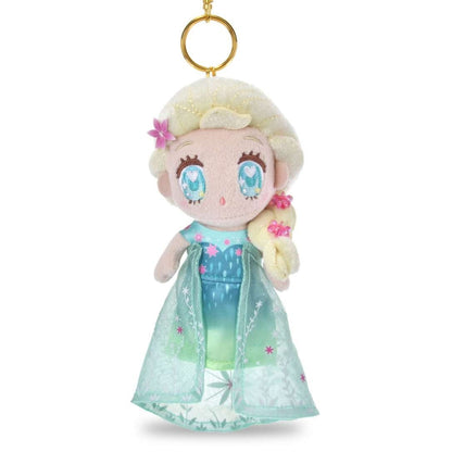 Japan Tokyo Disney Store Elsa Plush Toy Keychain TINY FROZEN FEVER