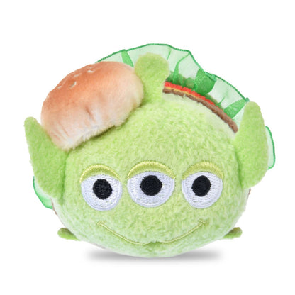 Japan Tokyo Disney Store Little Green Men Plush Hamburger TSUM TSUM Toy Story