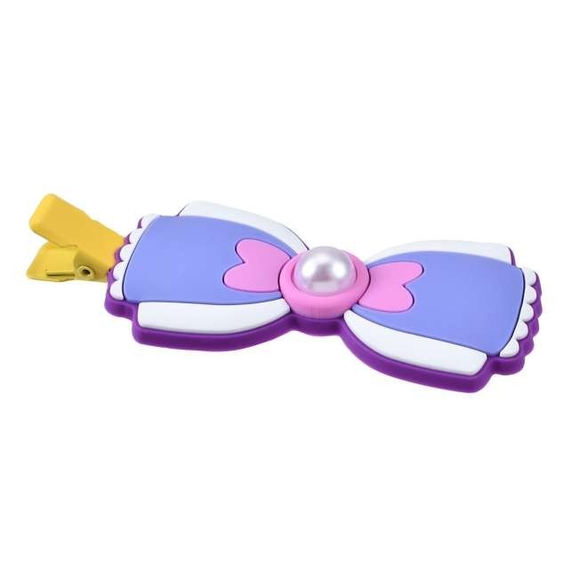 Japan Tokyo Disney Store Daisy Hair Clip Set Pearl Ribbons MAEGAMI Hair Zakka