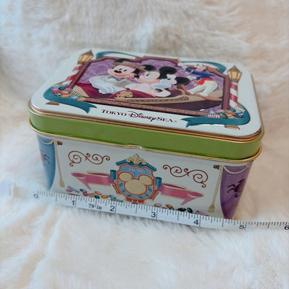 Japan Tokyo Disney Butter Cookies Confectionery Tin Can Mickey & Minnie