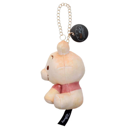 Japan Disney Takara Tomy Nui Pan Bakery Plush Toy Keychain Winnie the Pooh