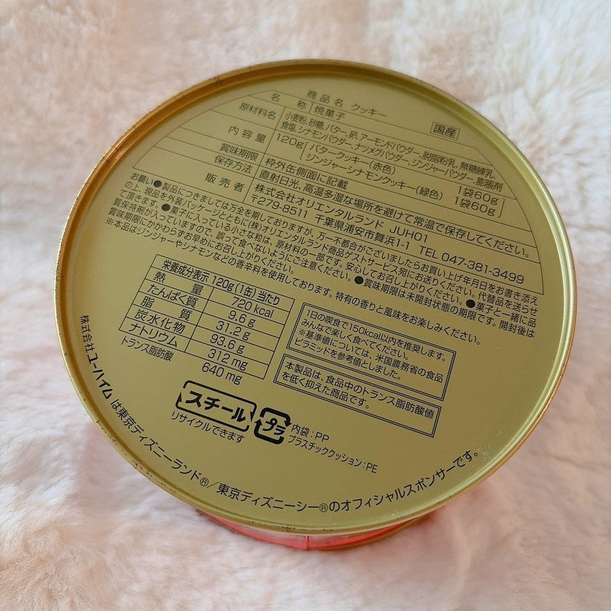 Japan Tokyo Disney Confectionery Tin Can Mickey & Minnie Christmas