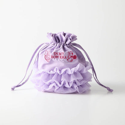 Japan Disney Fantasy Shop Bellemaison Minnie Daisy Tulle Drawstring Pouch Purple