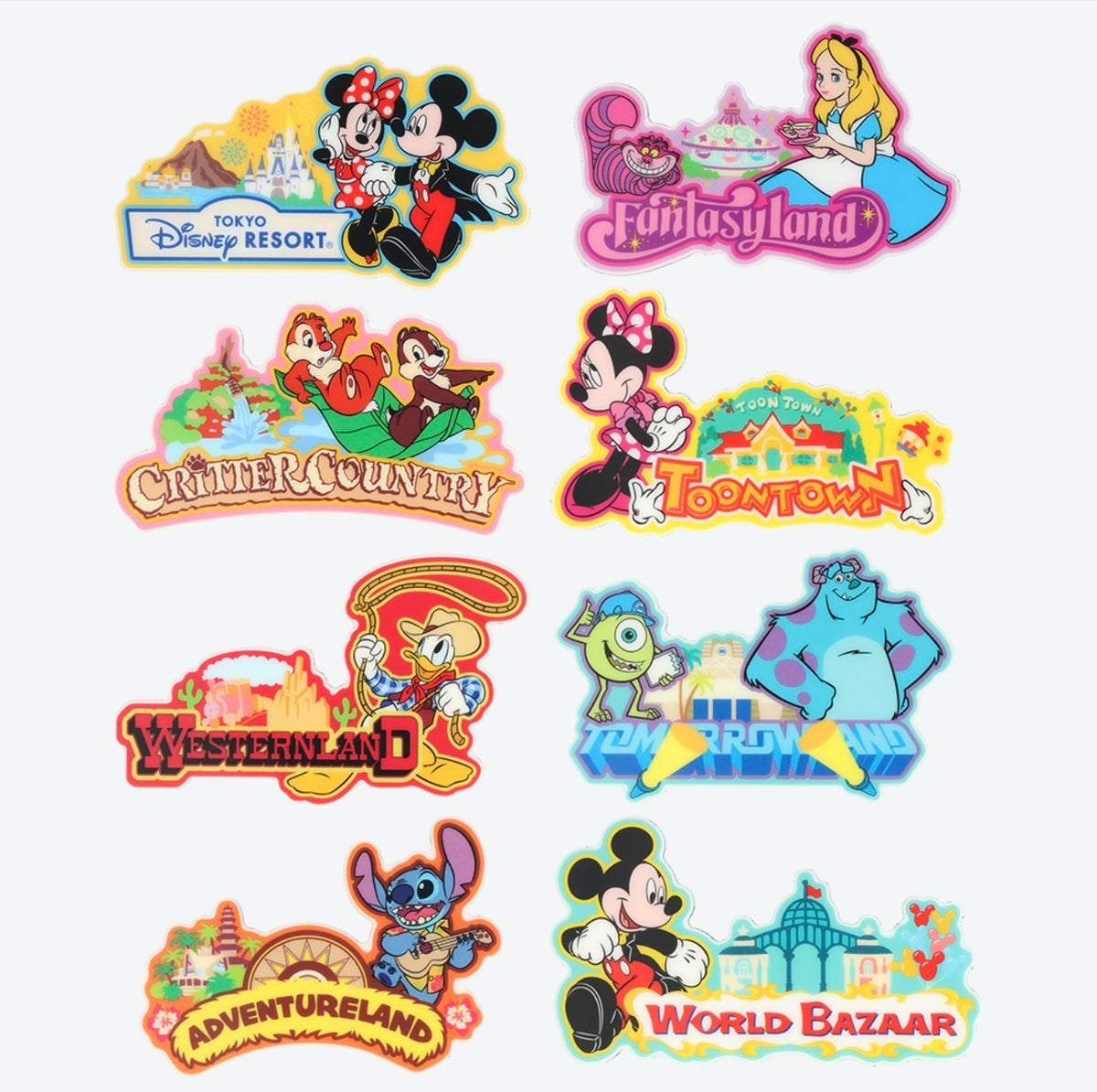 Japan Tokyo Disney Resort Land Theme Port Magnet Complete Box