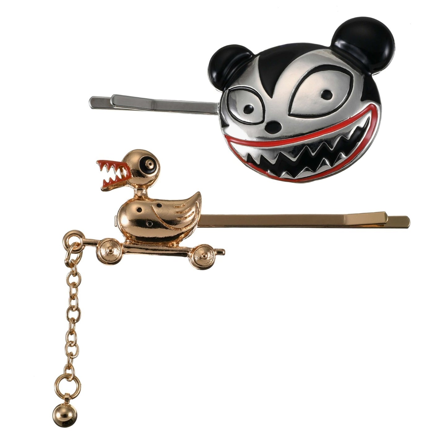 Japan Tokyo Disney Store Teddy Killer Duck Hairpin Nightmare Before Christmas
