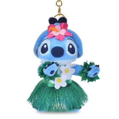 Japan Tokyo Disney Store Stitch Plush Toy Keychain Stitch Aloh