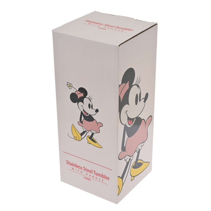 Japan Tokyo Disney Store Minnie Stainless Steel Tumbler Standing Pose Drinkware