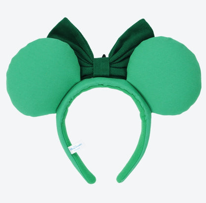 Japan Tokyo Disney Resort Ears HeadBand Hat Minnie Mouse Green