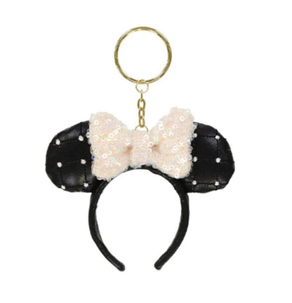 Japan Tokyo Disney Resort Minnie Sequin Headband Ears nuiMOs Keychain