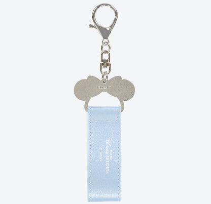 Japan Tokyo Disney Resort Store Minnie Blue Ever After Ears Holder Keychan