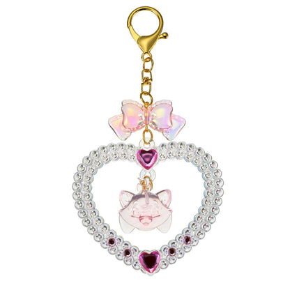 Japan Tokyo Disney Store Aristocats Marie Keychain Heart Glitter Lovely Fes