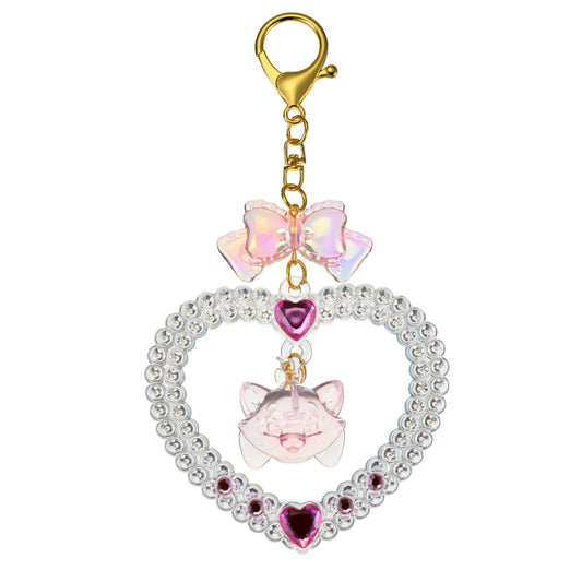 Japan Tokyo Disney Store Aristocats Marie Keychain Heart Glitter Lovely Fes