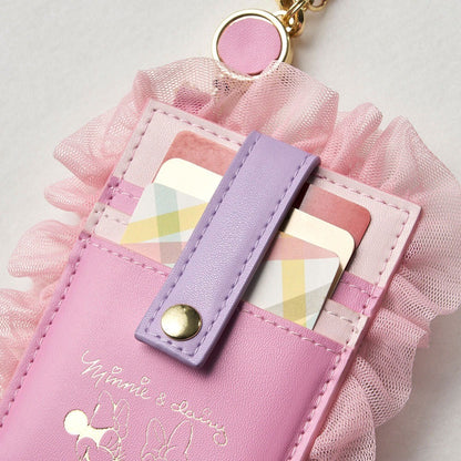 Japan Disney Fantasy Shop Bellemaison Minnie and Daisy Ribbon Motif Pass Case