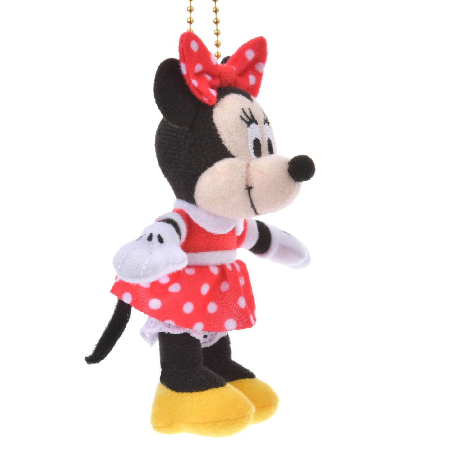 Japan Tokyo Disney Store Minnie Mouse Plush Toy Keychain Mini JAPAN STYLE