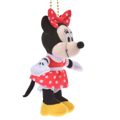 Japan Tokyo Disney Store Minnie Mouse Plush Toy Keychain Mini JAPAN STYLE