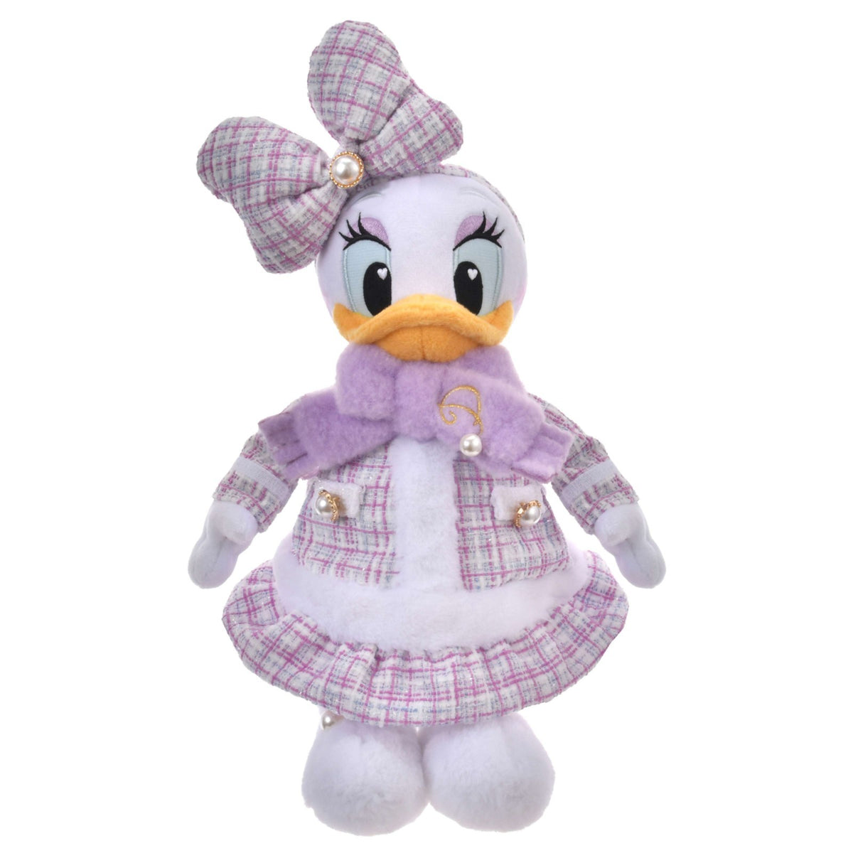 '+Japan Tokyo Disney Store Daisy Duck Plush Toy Tweed Style
