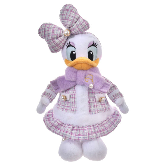 '+Japan Tokyo Disney Store Daisy Duck Plush Toy Tweed Style