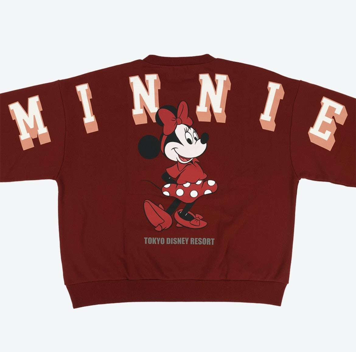 Japan Tokyo Disney Resort Minnie Mouse Sweatshirt Long sleeve 2025