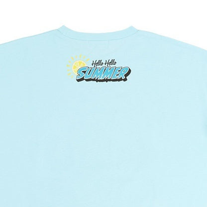 Japan Tokyo Disney Resort Chip and Dale Blue T-shirt Hello Summer
