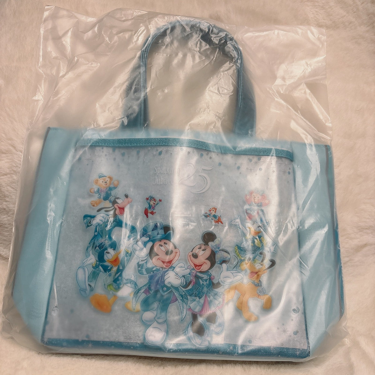 Japan Tokyo Disney Resort Mickey Minnie Souvenir Bag Lunch Case 25th Tote Bag