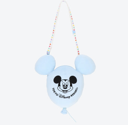 Japan Tokyo Disney Resort Mickey Balloon Shoulder Bag Pochette Pouch 2022 Blue