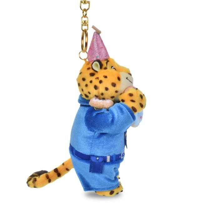 '+Japan Tokyo Disney Store Clawhauser Plush Keychain 10th Anniversary Zootopia