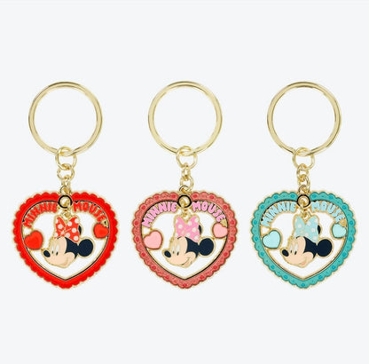 Japan Tokyo Disney Resort Minnie Mouse Keychain Heart 3 Pieces Limited 2026