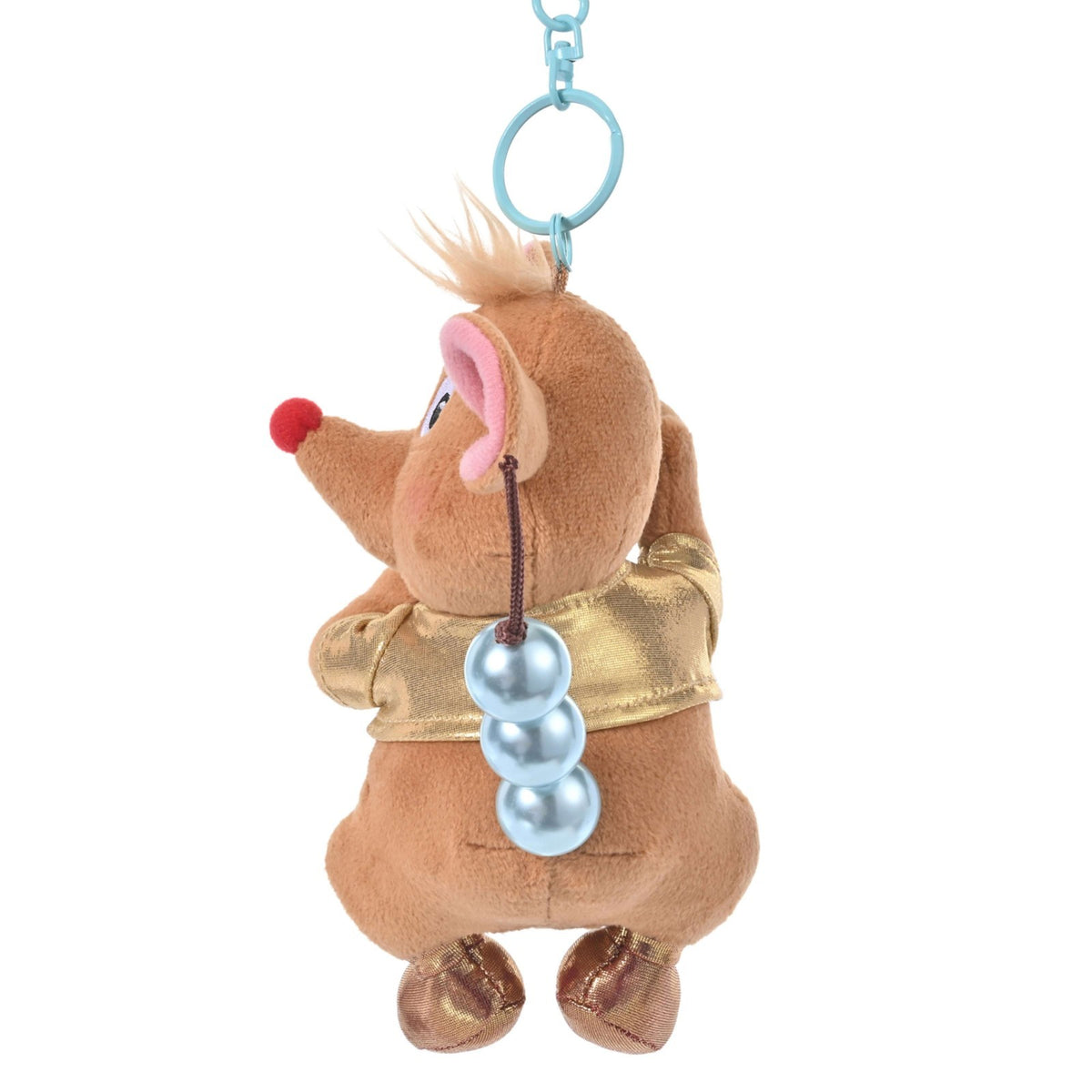 Japan Tokyo Disney Store Gus Plush Toy Keychain Blue Pearl Cinderella Friends