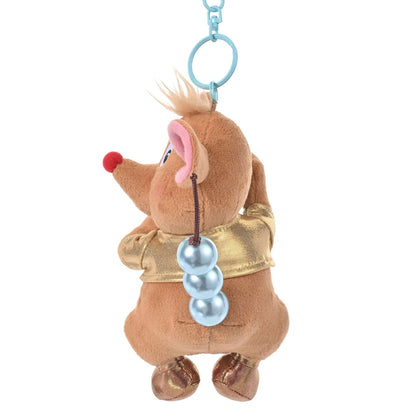 Japan Tokyo Disney Store Gus Plush Toy Keychain Blue Pearl Cinderella Friends