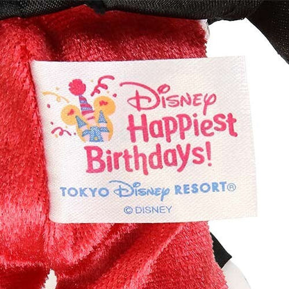 Japan Tokyo Disney Resort Mickey Mouse Plush Toy Badge Happiest Birthday