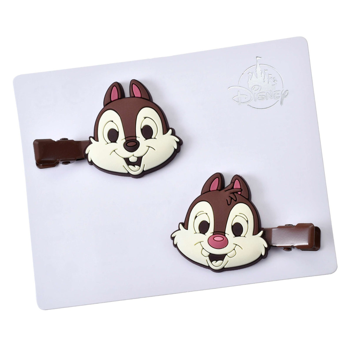 Japan Tokyo Disney Store Chip and Dale Hair Clip Set Valentine's Chocolate