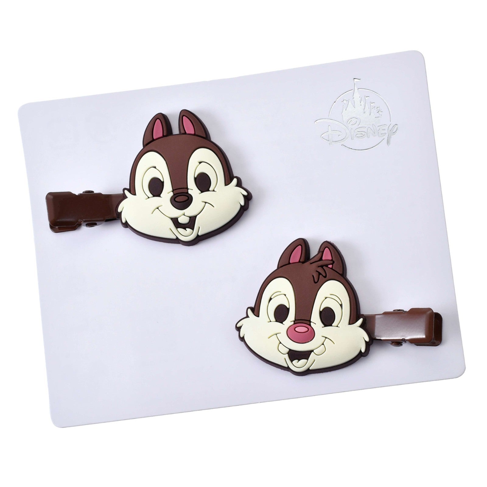 Japan Tokyo Disney Store Chip and Dale Hair Clip Set Valentine's Chocolate