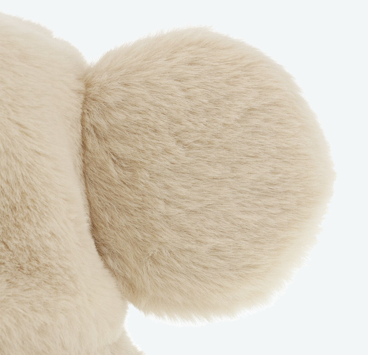 Japan Tokyo Disney Resort Ears Mickey limited Fluffy Winter Cap Hat White brown