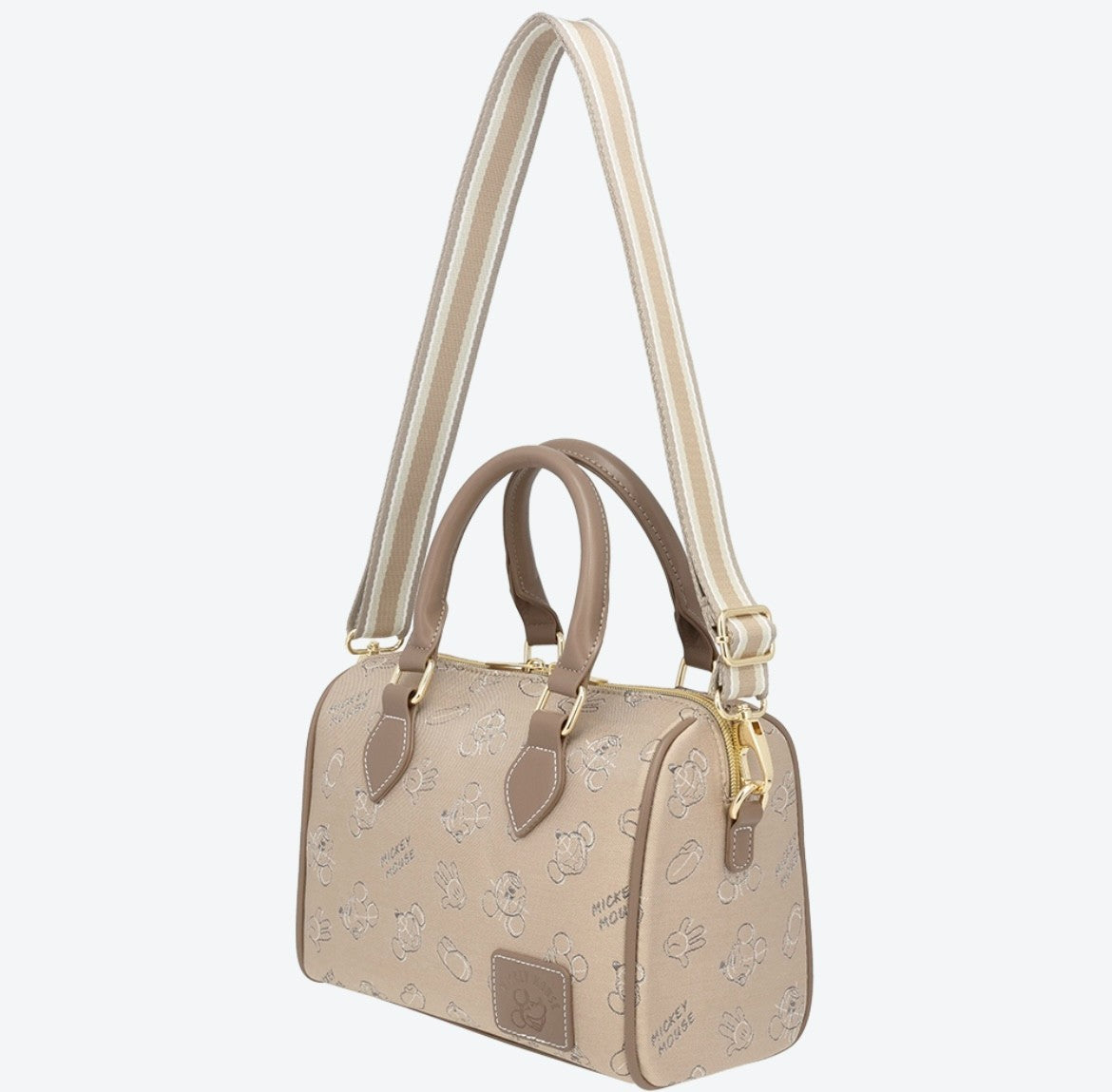 Japan Tokyo Disney Resort Mickey Mouse Tote Bag Shoulder Bag Beige Limited 2025