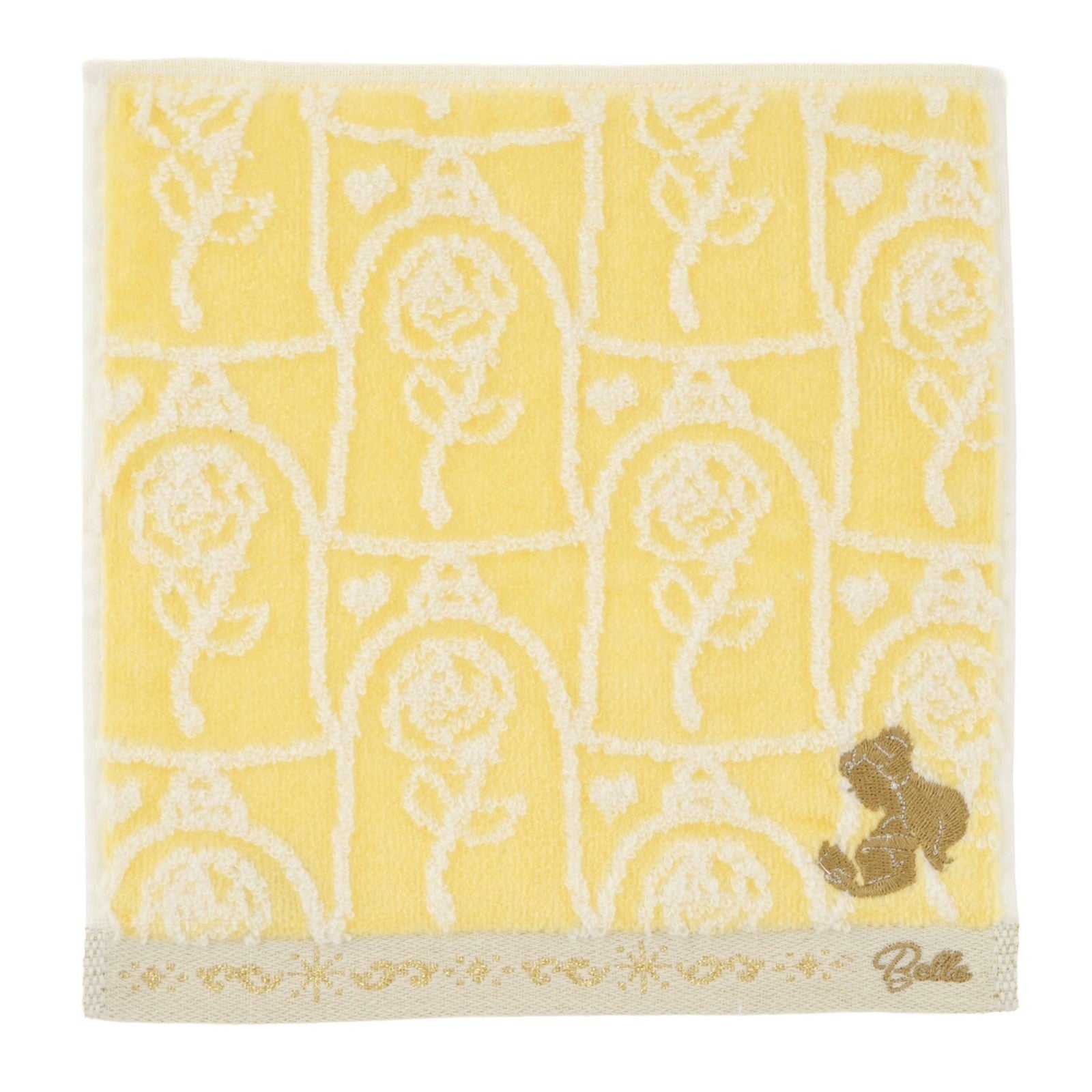 Japan Tokyo Disney Store Belle Mini Towel Motif Princess Beauty and The Beast
