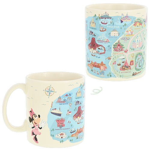 Japan Tokyo Disney Resort Big Mug Park Map Design