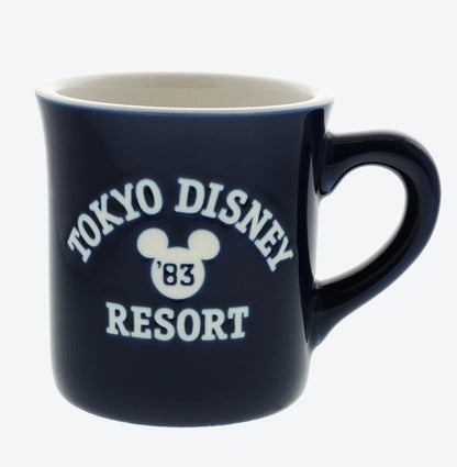 Japan Tokyo Disney Resort 83 years Mickey Mouse Cafe Time Mug Navy 2025