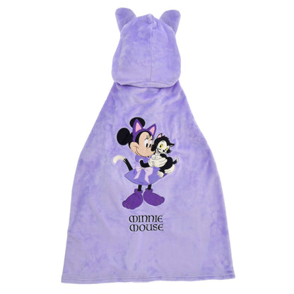 Japan Tokyo Disney Store Minnie & Figaro Hooded Blanket CAT MINNIE AND FIGARO