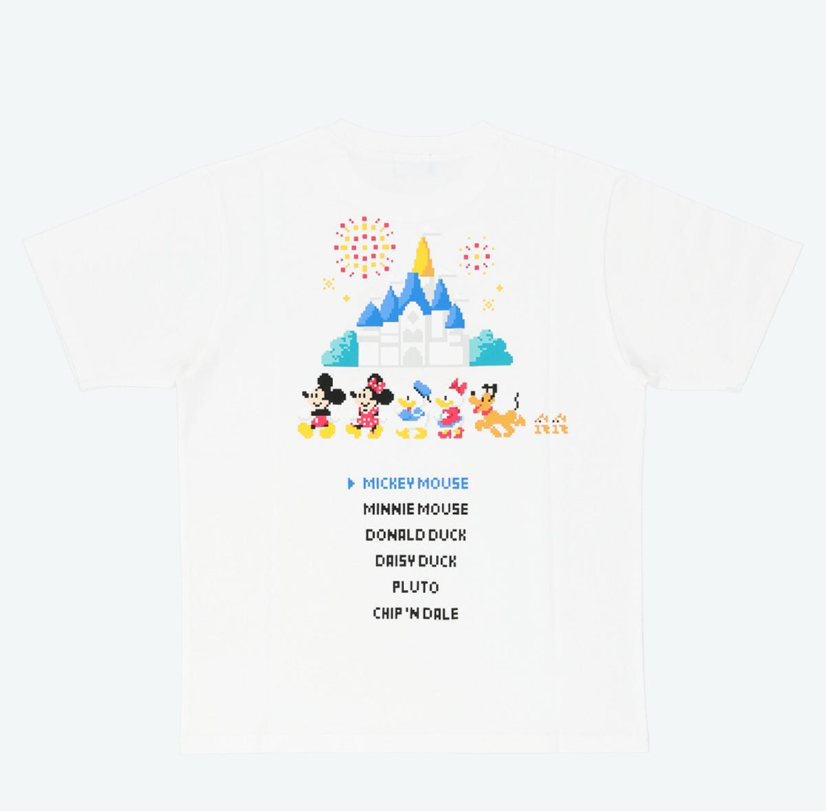 Japan Tokyo Disney Resort  T-Shirt Cinderella Castle Mickey Balloon Retro Game