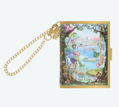 Japan Tokyo Disney Resort Fantasy Springs Pass Case Keychain Peter Pan Rapunzel